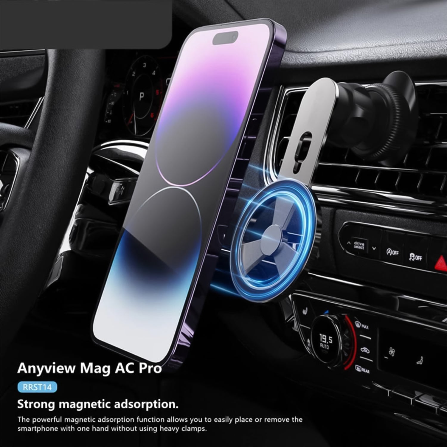 Magnetic Phone Holder with 360° Rotation for Car Vent Magnetic Phone Holder with 360° Rotation for Car Vent